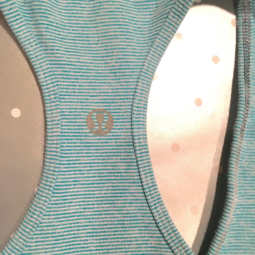 lululemon cool racerback tank striped original fit